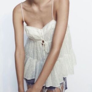 🆕Zara Baby Doll Eyelet Tank